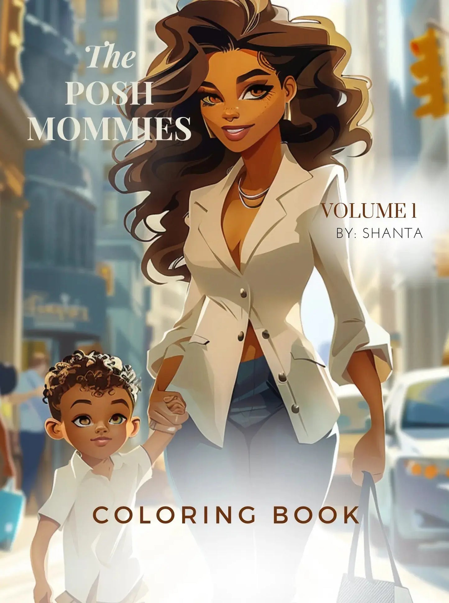 Posh Mommies Coloring Book Vol 1. Adult Coloring Book - PoshMommies